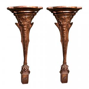 Coppia di console angolari